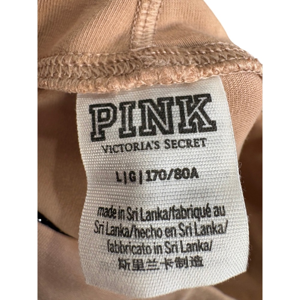 Pink Victoria's Secret Women Tan High Rise Flare Yoga Pants Large